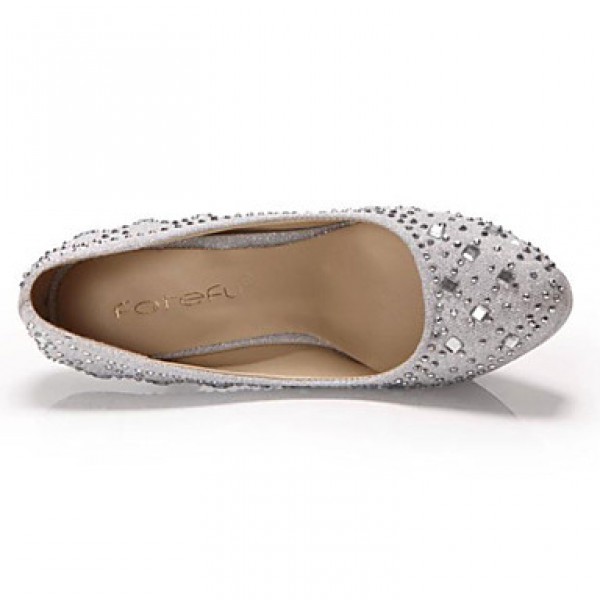 Women's Wedding Shoes Heels / Platform / Round Toe Heels Wedding / Office & Career / Party & Evening / Dress